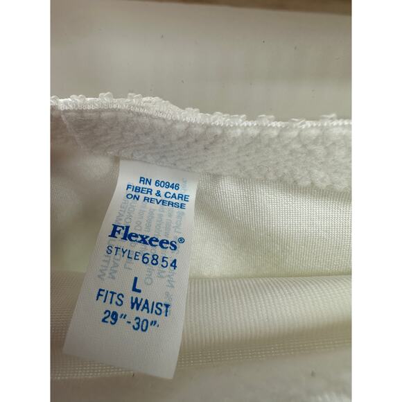 Vintage Flexees Womens White High Waisted Firm Wear Panties Underwear Sz L NWT - Picture 3 of 5